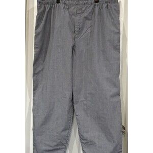 Uncommon Threads Chef  Pants Black White Check Cook Kitchen 4001P Unisex 3XL
